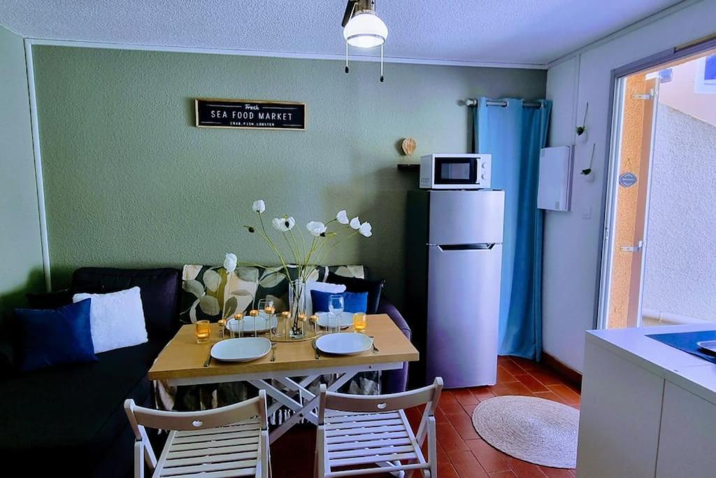 Le Marine Rez De Jardin Direct Plage Parking Prive Climatise Sète Eksteriør billede