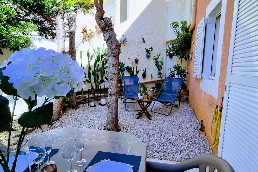 Le Marine Rez De Jardin Direct Plage Parking Prive Climatise Sète Eksteriør billede